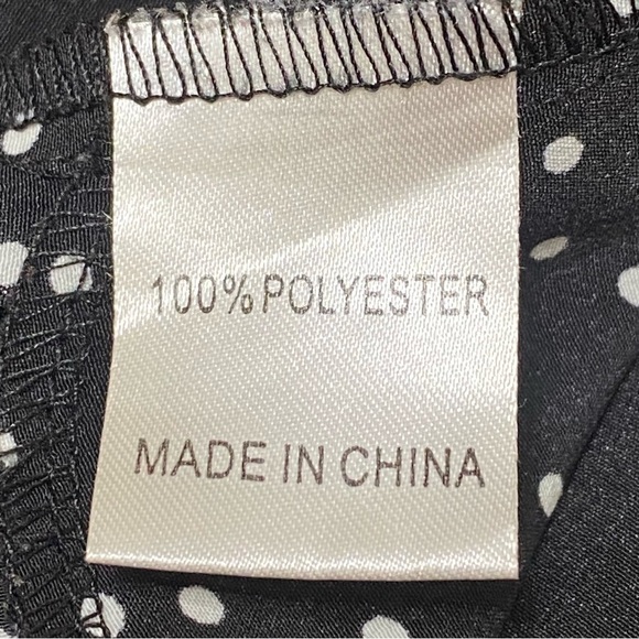 Seek the Label Polka Dot V-Neck Romper Black White Retro Style Size Medium - Picture 4 of 6